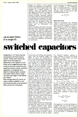 switched capacitors - up-to-date filters in a single IC
