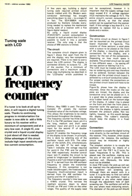 LCD frequency counter - Tuning scale with LCD