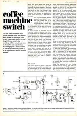 coffee machine switch