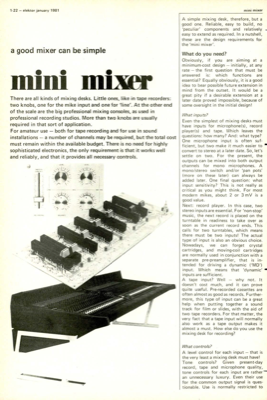mini mixer