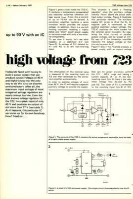 high voltage from 723