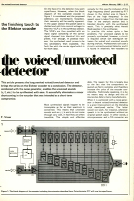 voiced/unvoiced detector