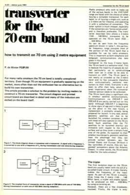 transverter for the 70cm band