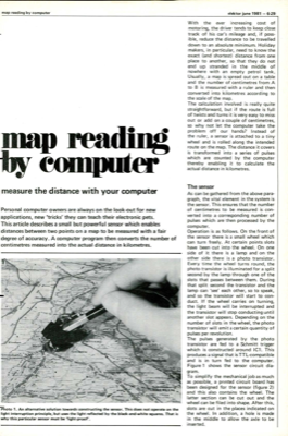 map reading by computer