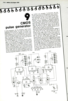 CMOS pulse generator