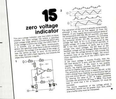 zero voltage indicator
