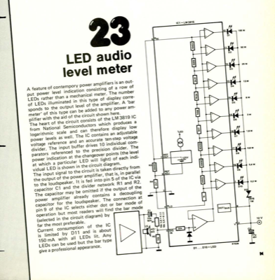 LED Audio level meter