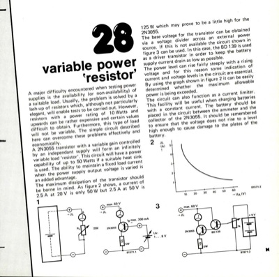 variable power ""resistor""