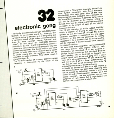 electronic gong