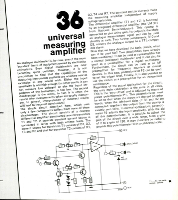 iuniversal measuring amplifier