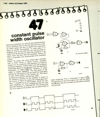 constant pulse width oscillator