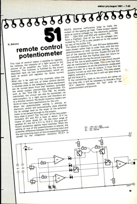 remote control potentiometer