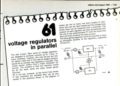voltage regulators in parallel