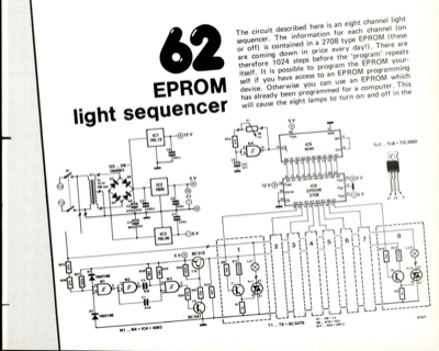 EPROM light sequencer