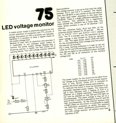 LED voltage monitor