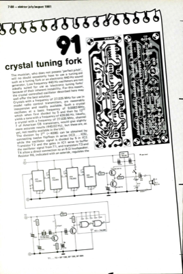 crystal tuning fork