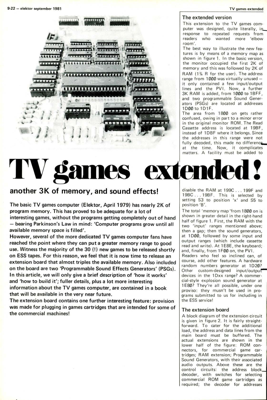TV games extended