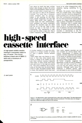 high-speed cassette interface