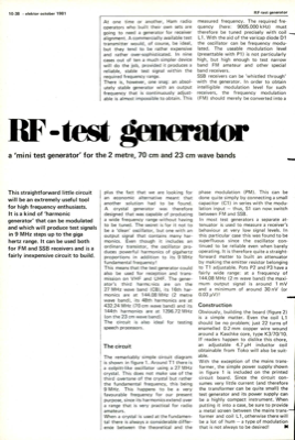 RF test generator