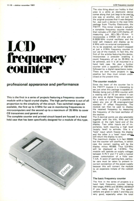 LCD frequency meter