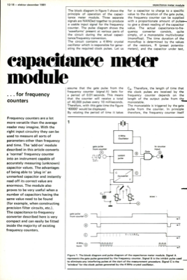 capacitance meter module