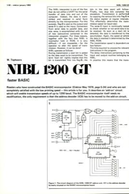 NIBL 1200 GT - faster BASIC