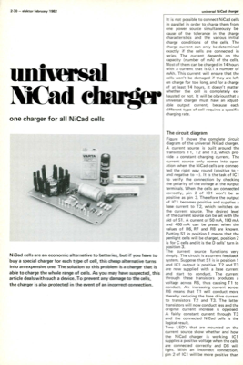 Universal NiCad charger - one charger for all NiCad cells