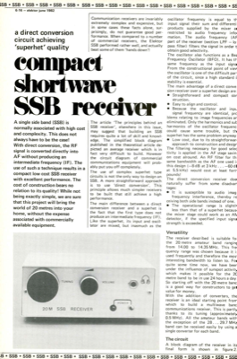 Compact shortwave 5513 receiver - a direct conversion circuit achieving 'superhet' quality