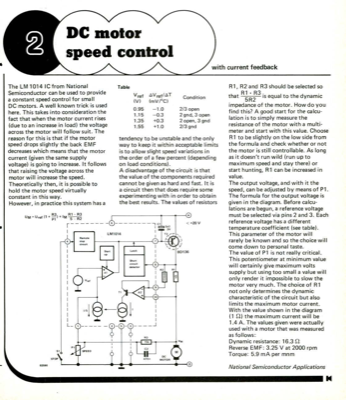 DC motor speed control - with current feedback