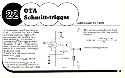 OTA Schmitt-trigger - switching with the 13600