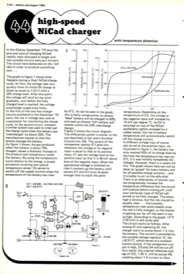 High speed NiCad charger - with temperature detection