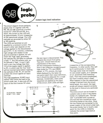 Logic probe - instant logic level indication