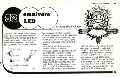 omnivore LED - not fussy about voltages