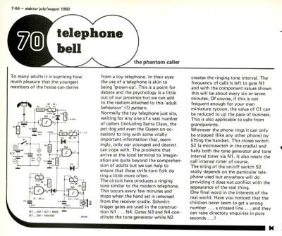 Telephone bell - the phantom caller