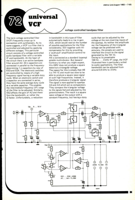 Universal VCF - voltage controlled bandpass filter | Elektor Magazine