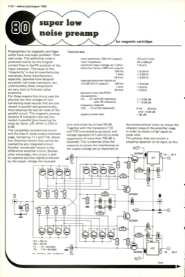 Super low noise pre-amplifier - for magnetic cartridges