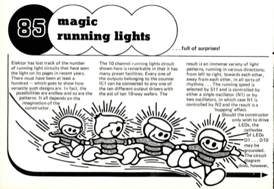 Magic running lights - full of surprises!