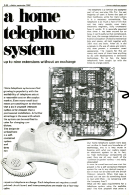 Home telephone system - up to nine extensions without an exchange