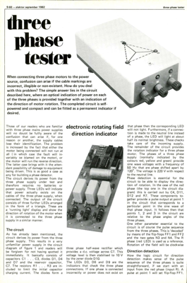 Three phase tester - electronic rotating field direction indicator