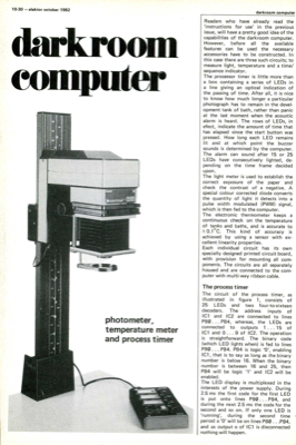 Darkroom computer - photometer, temperature meter and process timer