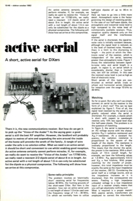 Active aerial - A short, active aerial for DXers