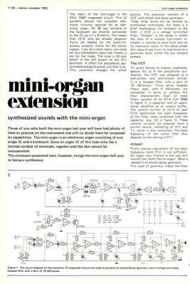 Mini organ extension - synthesized sounds with the mini-organ