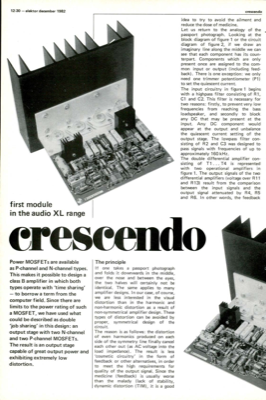 Crescendo - first module in the audio XL range