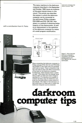 darkroom computer tips