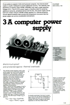 3 A computer power supply