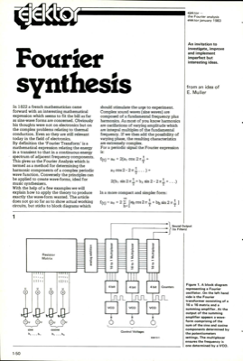 Fourier synthesis
