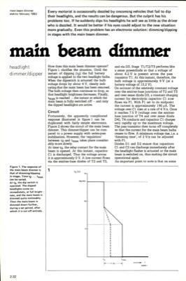 main beam dimmer - headlight dimmer/dipper