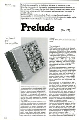 Prelude part 2 - bus board and line amplifier
