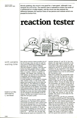 reaction tester - with variable waiting time