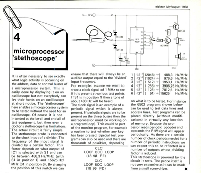 microprocessor 'stethoscope'